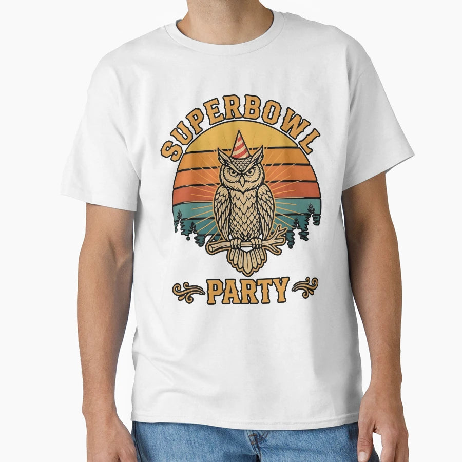 Superbowl Party T-Shirt - Minimalist Print Men Women - T-Shirt, Sweatshirt, Hoodie