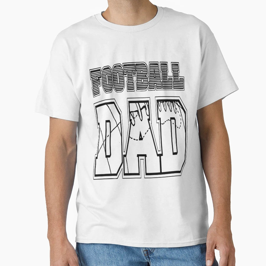Football Dad Gift T-Shirt - Trendy Graphic for Adults - T-Shirt, Sweatshirt, Hoodie