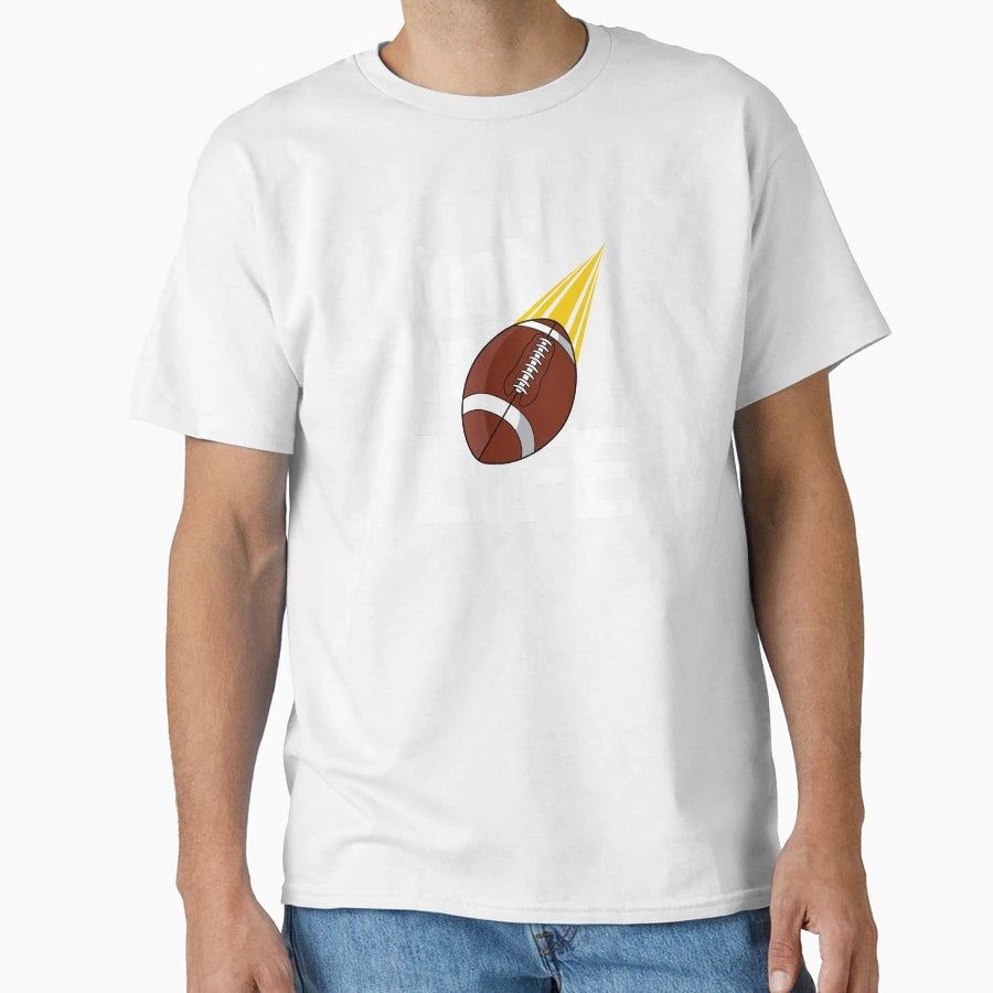 Football Life T-Shirt - Fun Novelty Design for Adults - T-Shirt, Sweatshirt, Hoodie
