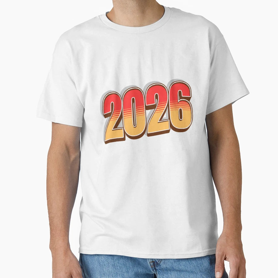 2026 New Year Milestone Modern Bold T-Shirt - Custom Art Print for Adults - T-Shirt, Sweatshirt, Hoodie