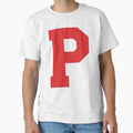 Alphabet Red P Sports Letter P T-Shirt - Fun Novelty Design Men Women - T-Shirt, Sweatshirt, Hoodie