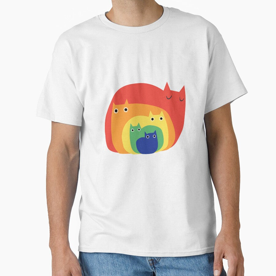 Rainbow cats by MangaCortaTees - Adult & Kids T-Shirts, Sweatshirts & Hoodies apparel design preview 1