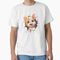 Kitty on the wall by MangaCortaTees - Adult & Kids T-Shirts, Sweatshirts & Hoodies apparel design preview 1