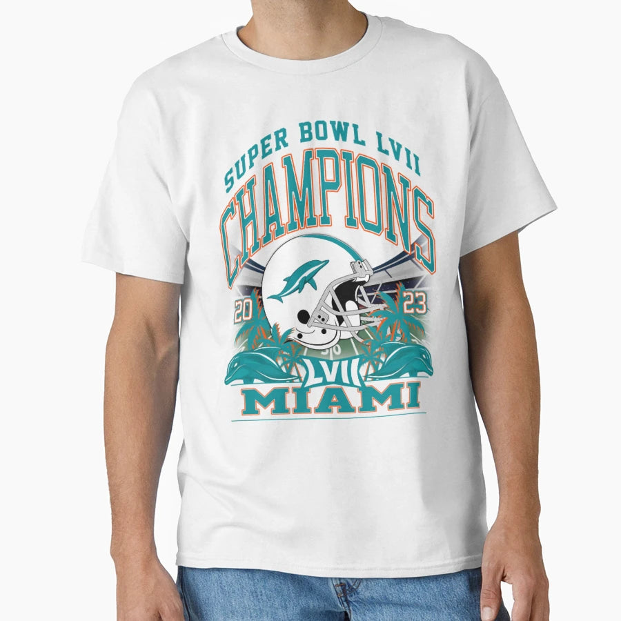 Football Miami Dolphins T-Shirt - Fun Novelty Design Unisex - T-Shirt, Sweatshirt, Hoodie