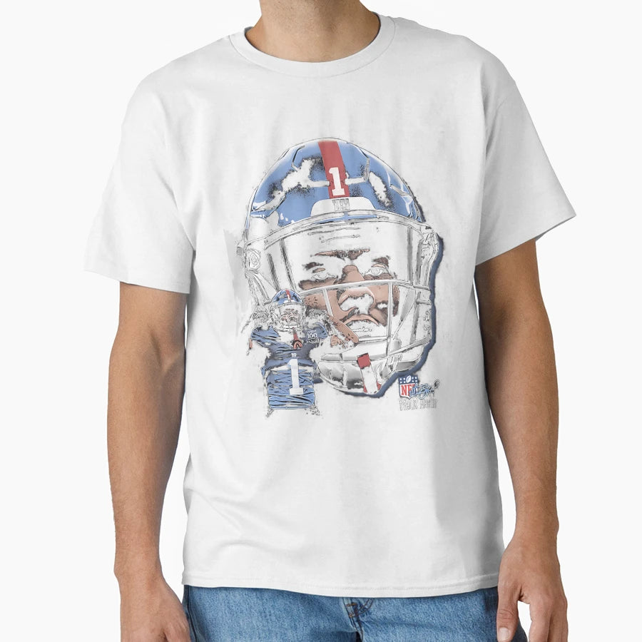 Malik Nabers New York G Helmet T-Shirt - Graphic Print for Adults - T-Shirt, Sweatshirt, Hoodie
