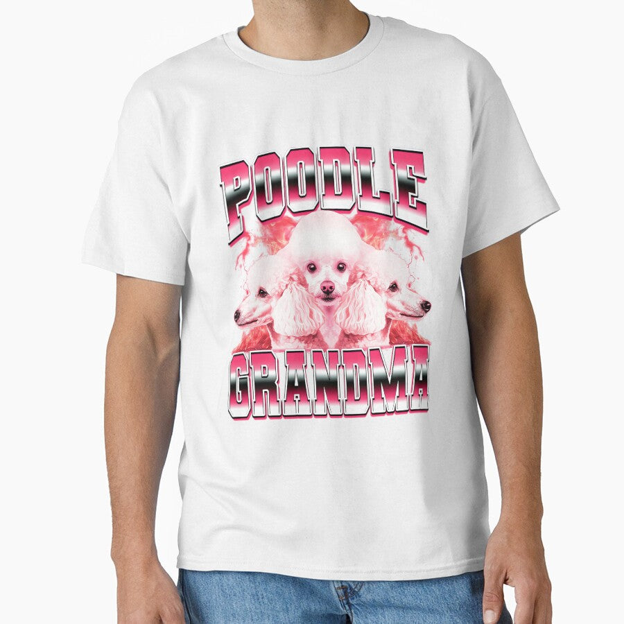 Poodle Grandma Dog 90s Bootleg Style by PaulTSchafer - Adult & Kids T-Shirts, Sweatshirts & Hoodies apparel design preview 1