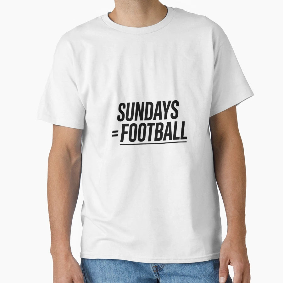 Sundays Equal Football Weekend T-Shirt - Aesthetic Graphic Men Women - T-Shirt, Sweatshirt, Hoodie