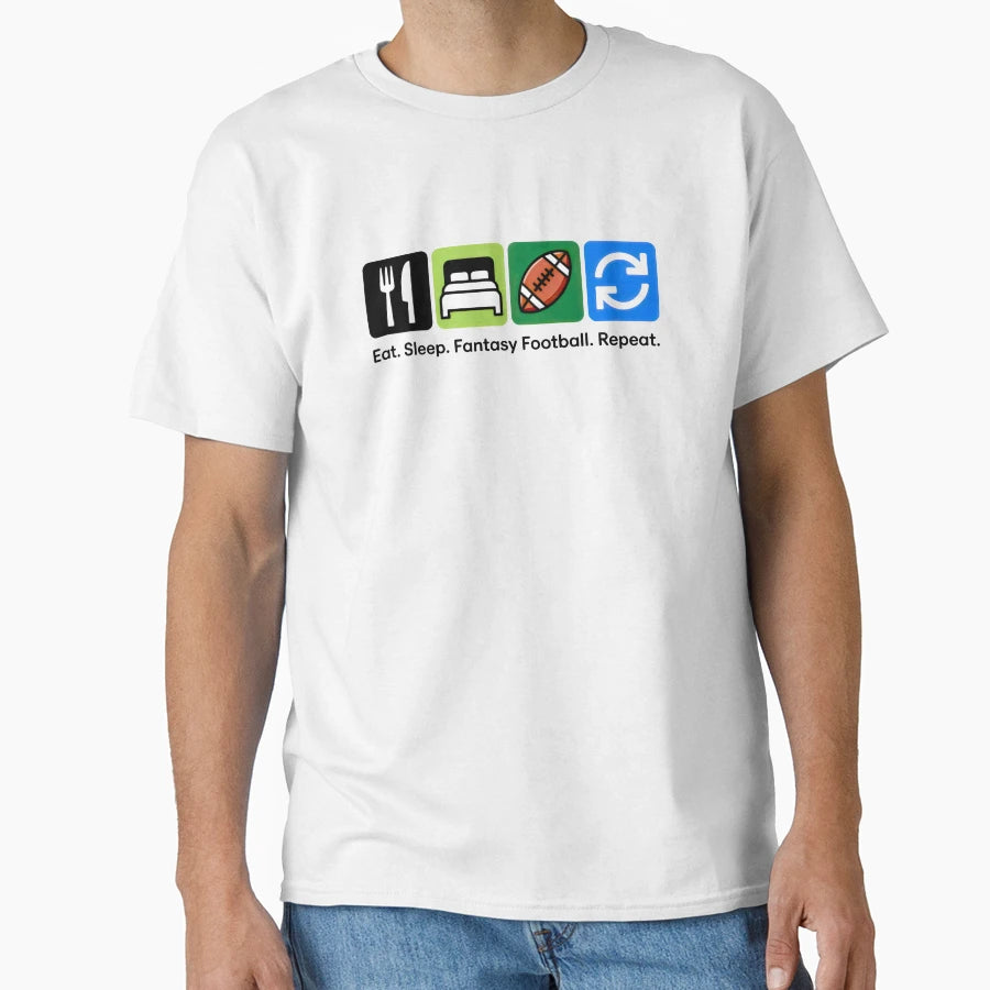 Minimalist Fantasy Football Routine T-Shirt - Minimalist Print Men Women - T-Shirt, Sweatshirt, Hoodie