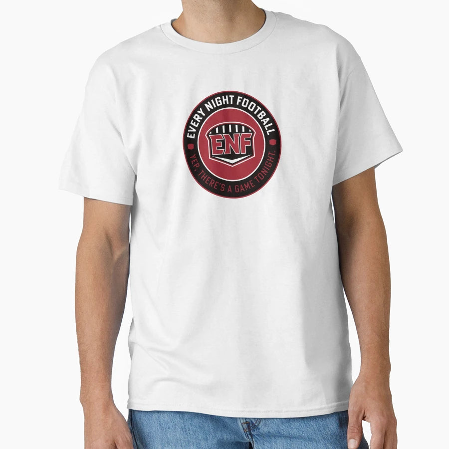 Every Night Football Circular Slogan T-Shirt - Minimalist Print Unisex - T-Shirt, Sweatshirt, Hoodie