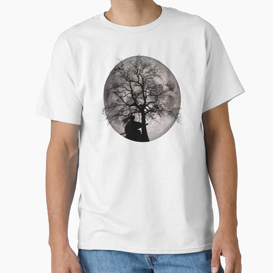 The Samurai Moon by maryedenoa - Adult & Kids T-Shirts, Sweatshirts & Hoodies apparel design preview 1