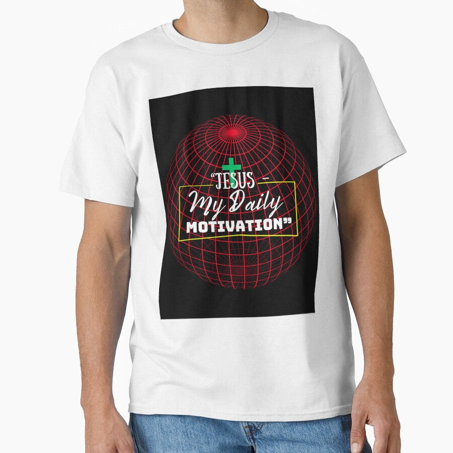 Jesus My Daily Motivation Faith Inspiration Christian - Adult & Kids T-Shirts, Sweatshirts & Hoodies apparel design preview 1