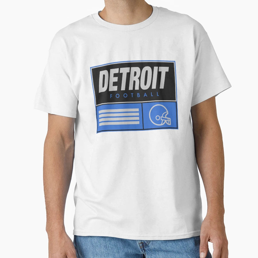 Detroit Football T-Shirt - Trendy Graphic Men Women - T-Shirt, Sweatshirt, Hoodie