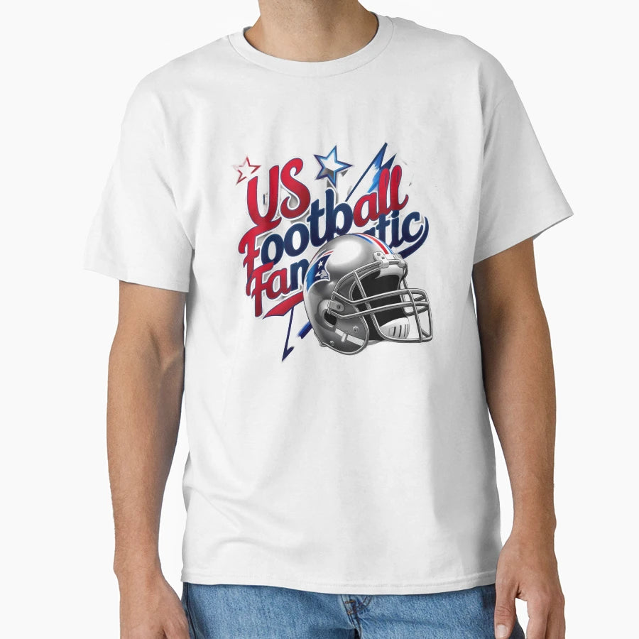 Usa Football Fanatic T-Shirt - Trendy Graphic for Adults - T-Shirt, Sweatshirt, Hoodie