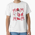 Football Bow And Cheer Spirit T-Shirt - Minimalist Print for Adults - T-Shirt, Sweatshirt, Hoodie