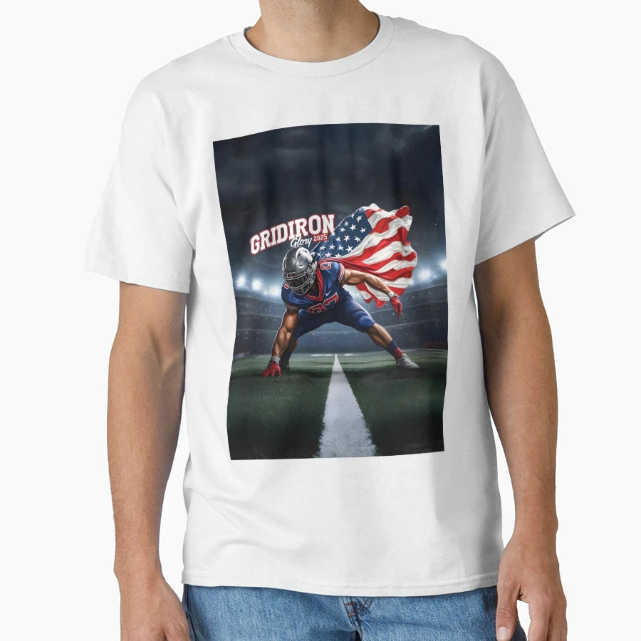 Gridiron Glory 2025 T-Shirt - Custom Art Print Men Women - T-Shirt, Sweatshirt, Hoodie