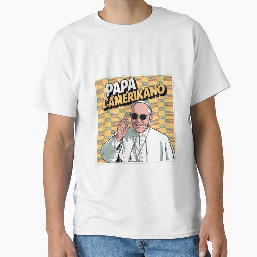 Pope Amerikano Leon Pop Art Saint Modern T-Shirt - Unique Graphic Men Women - T-Shirt, Sweatshirt, Hoodie