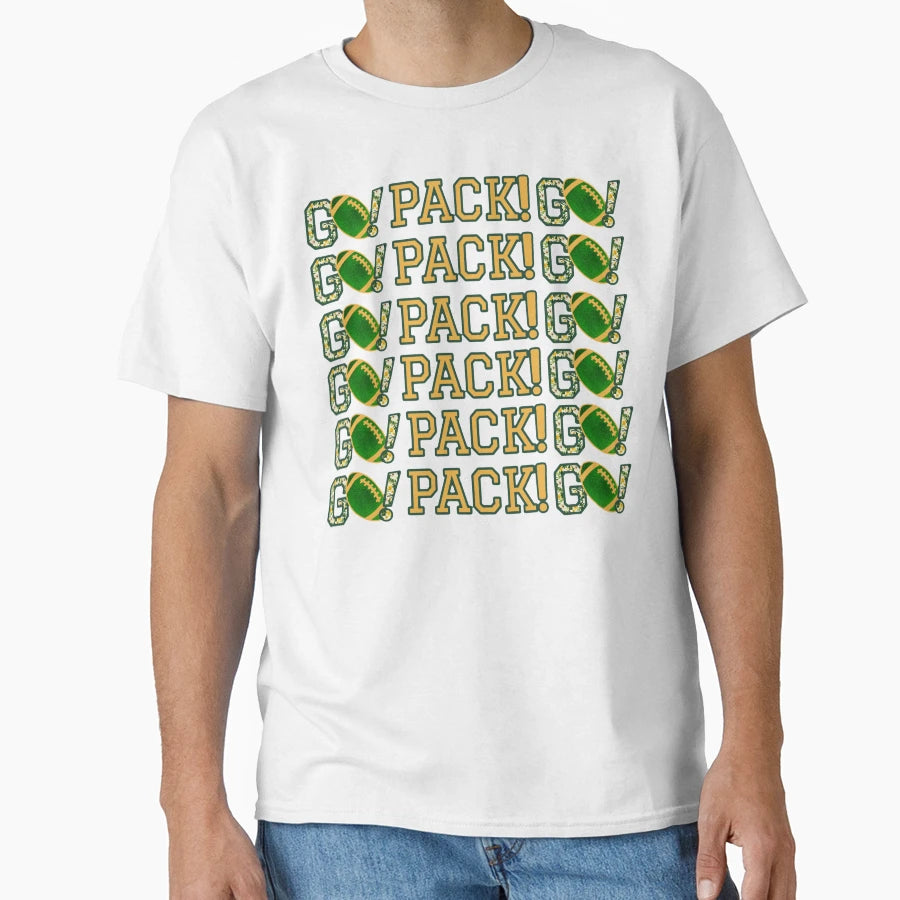 Go Pack Go Floral T-Shirt - Custom Art Print for Adults - T-Shirt, Sweatshirt, Hoodie
