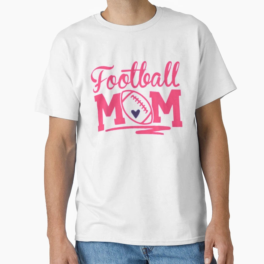 Football Mom T-Shirt - Graphic Print Unisex - T-Shirt, Sweatshirt, Hoodie