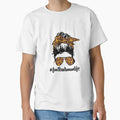 Football Mom Shirts Bleached T-Shirt - Minimalist Print for Adults - T-Shirt, Sweatshirt, Hoodie