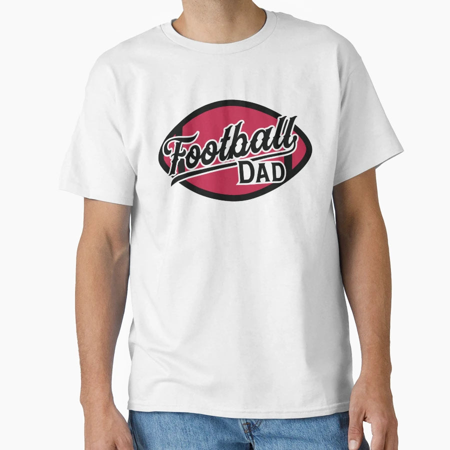 American Football Dad Game Day T-Shirt - Custom Art Print Unisex - T-Shirt, Sweatshirt, Hoodie
