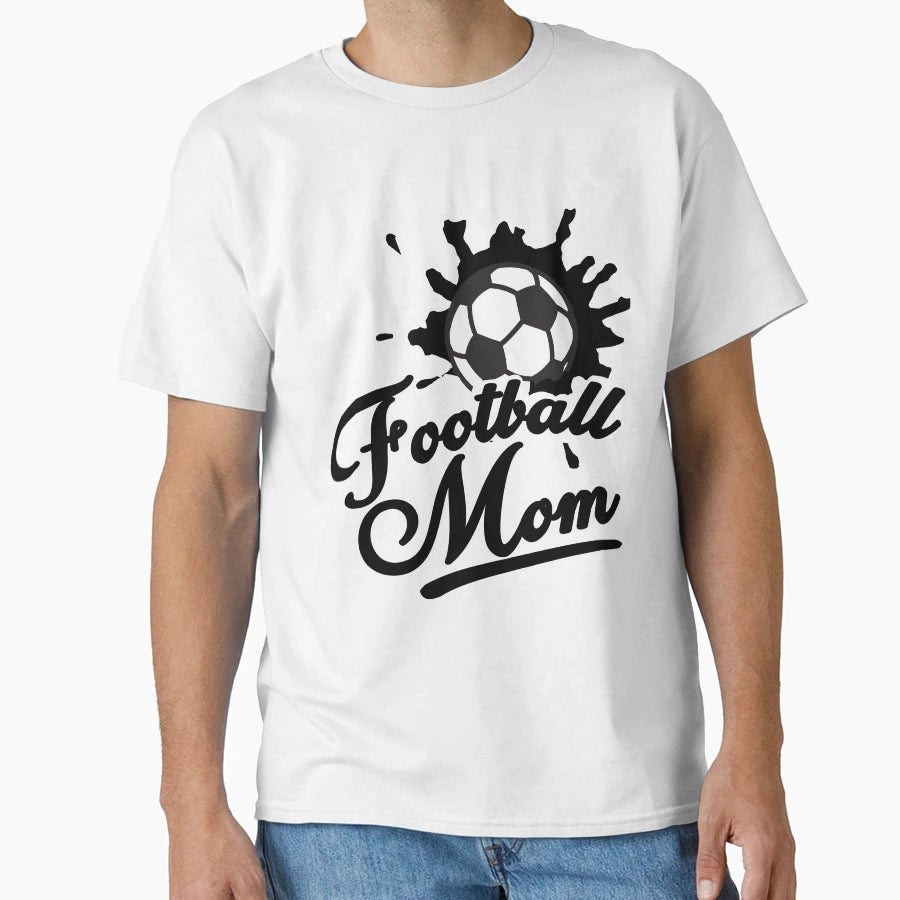 Football Mom T-Shirt - Minimalist Print Men Women - T-Shirt, Sweatshirt, Hoodie