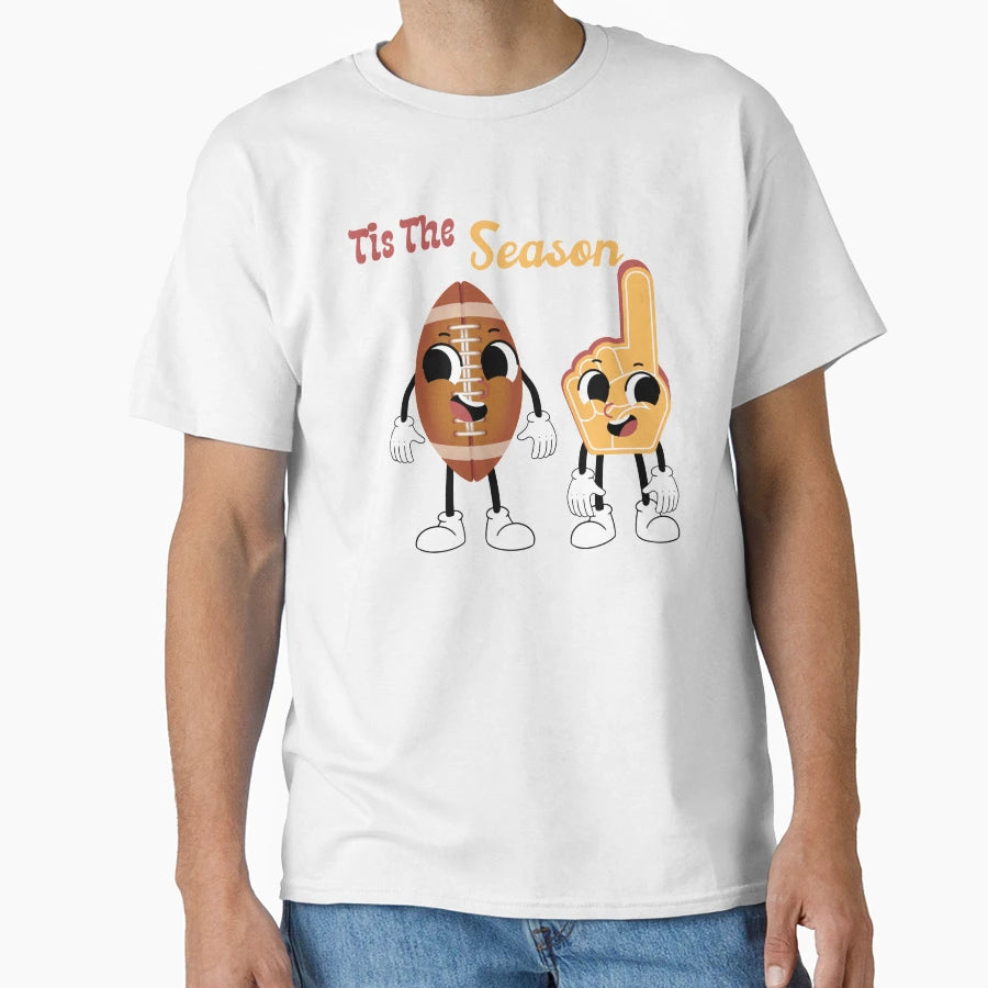 Tis Football Season T-Shirt - Aesthetic Graphic for Adults - T-Shirt, Sweatshirt, Hoodie