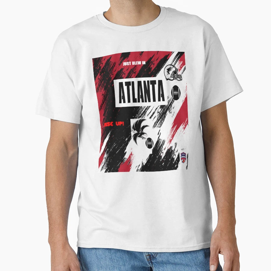 American Football Atlanta T-Shirt - Unique Graphic for Adults - T-Shirt, Sweatshirt, Hoodie