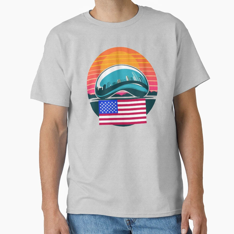 Bean Cloud Gate Chicago T-Shirt - Custom Art Print Unisex - T-Shirt, Sweatshirt, Hoodie