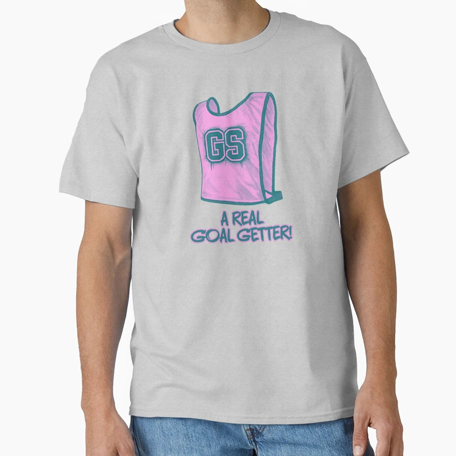 Gs Goal Shooter Netball Real Goal T-Shirt - Fun Novelty Design for Adults - T-Shirt, Sweatshirt, Hoodie