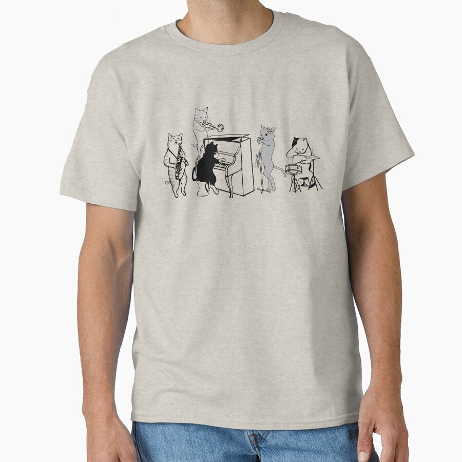 Cool Jazz Cats by Slinky-Reebs - Adult & Kids T-Shirts, Sweatshirts & Hoodies apparel design preview 1