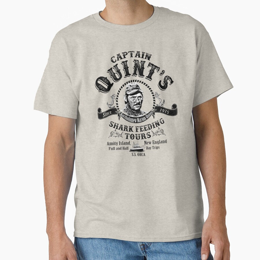 Quints Shark Feeding Tours by Alema Art - Adult & Kids T-Shirts, Sweatshirts & Hoodies apparel design preview 1