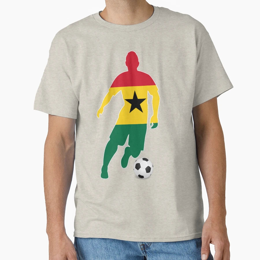Ghana Soccer Football Player T-Shirt - Fun Novelty Design Unisex - T-Shirt, Sweatshirt, Hoodie