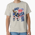 Hey Hey Usa T-Shirt - Minimalist Print for Adults - T-Shirt, Sweatshirt, Hoodie