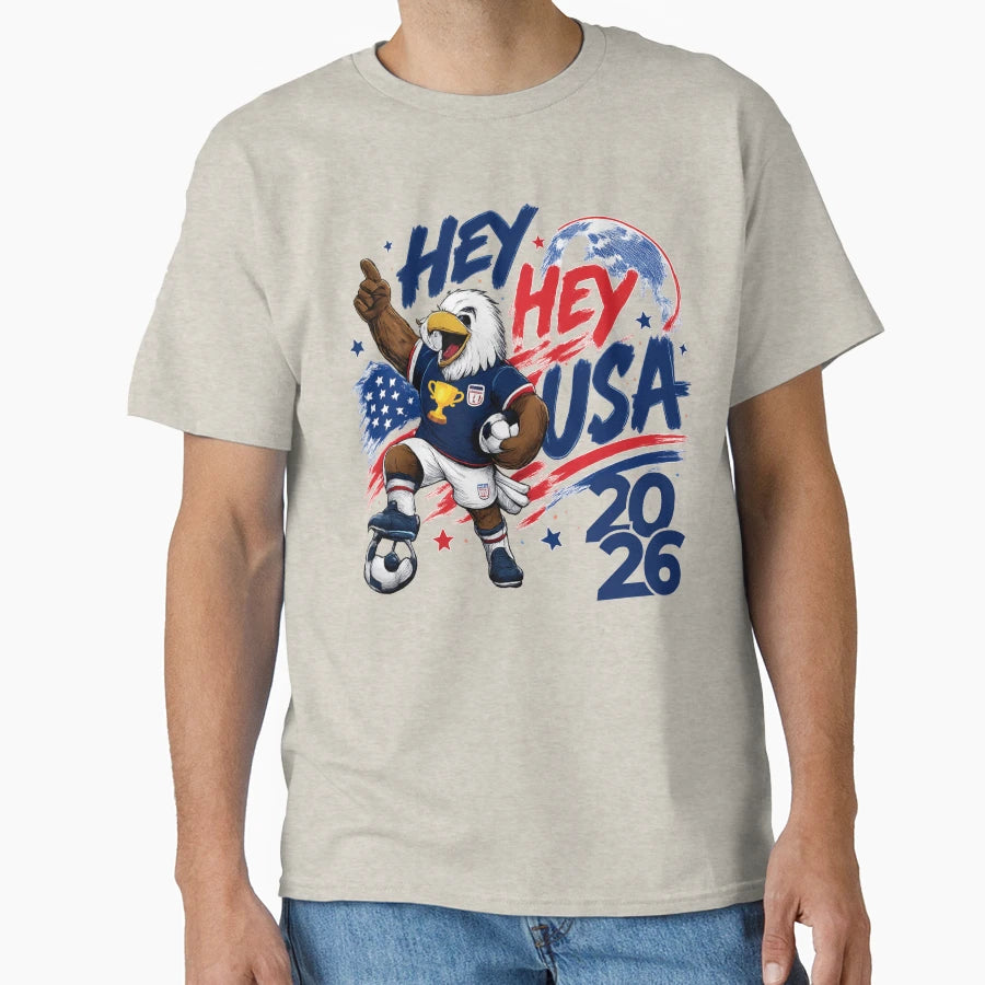Hey Hey Usa T-Shirt - Minimalist Print for Adults - T-Shirt, Sweatshirt, Hoodie