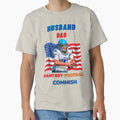 Husband Dad Fantasy Football T-Shirt - Casual Everyday Wear Men Women - T-Shirt, Sweatshirt, Hoodie