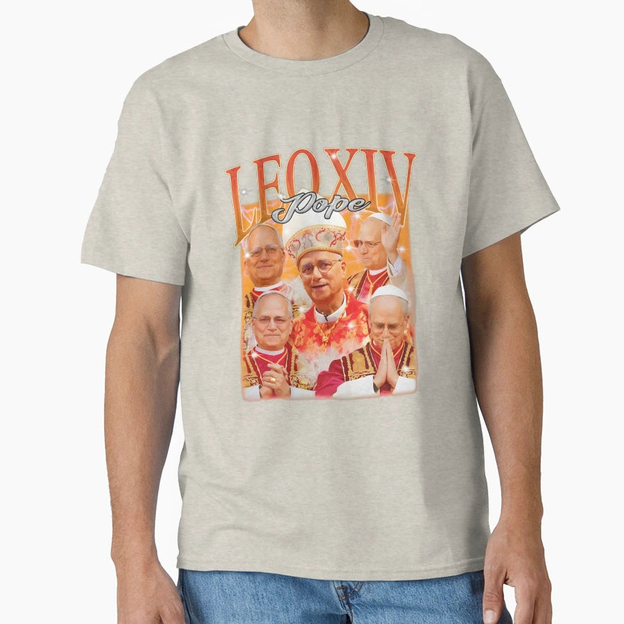 Pope Leo Xiv First American Pope T-Shirt - Aesthetic Graphic for Adults - T-Shirt, Sweatshirt, Hoodie