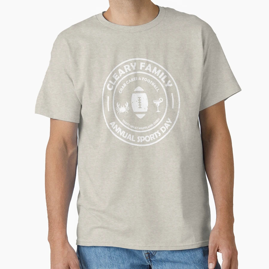 Cleary Family Football T-Shirt - Trendy Graphic Men Women - T-Shirt, Sweatshirt, Hoodie