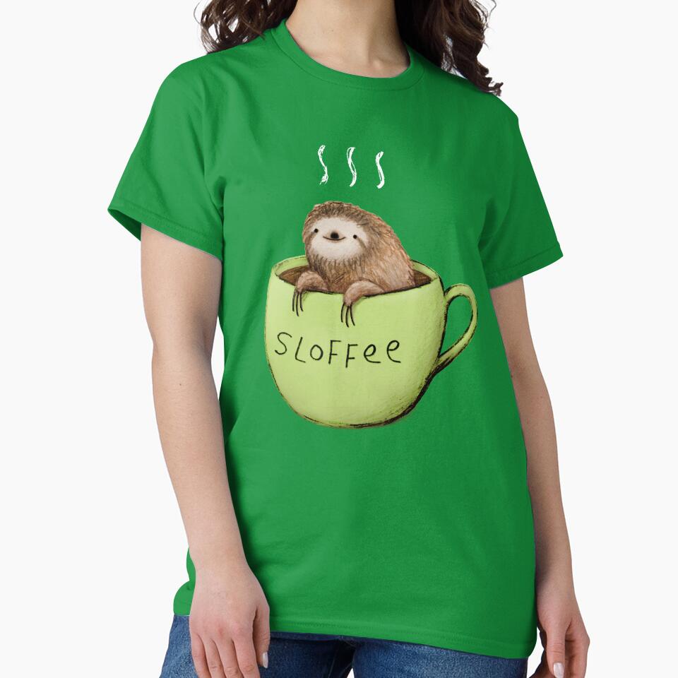 Sloffee by SophieCorrigan - Adult & Kids T-Shirts, Sweatshirts & Hoodies apparel design preview 2
