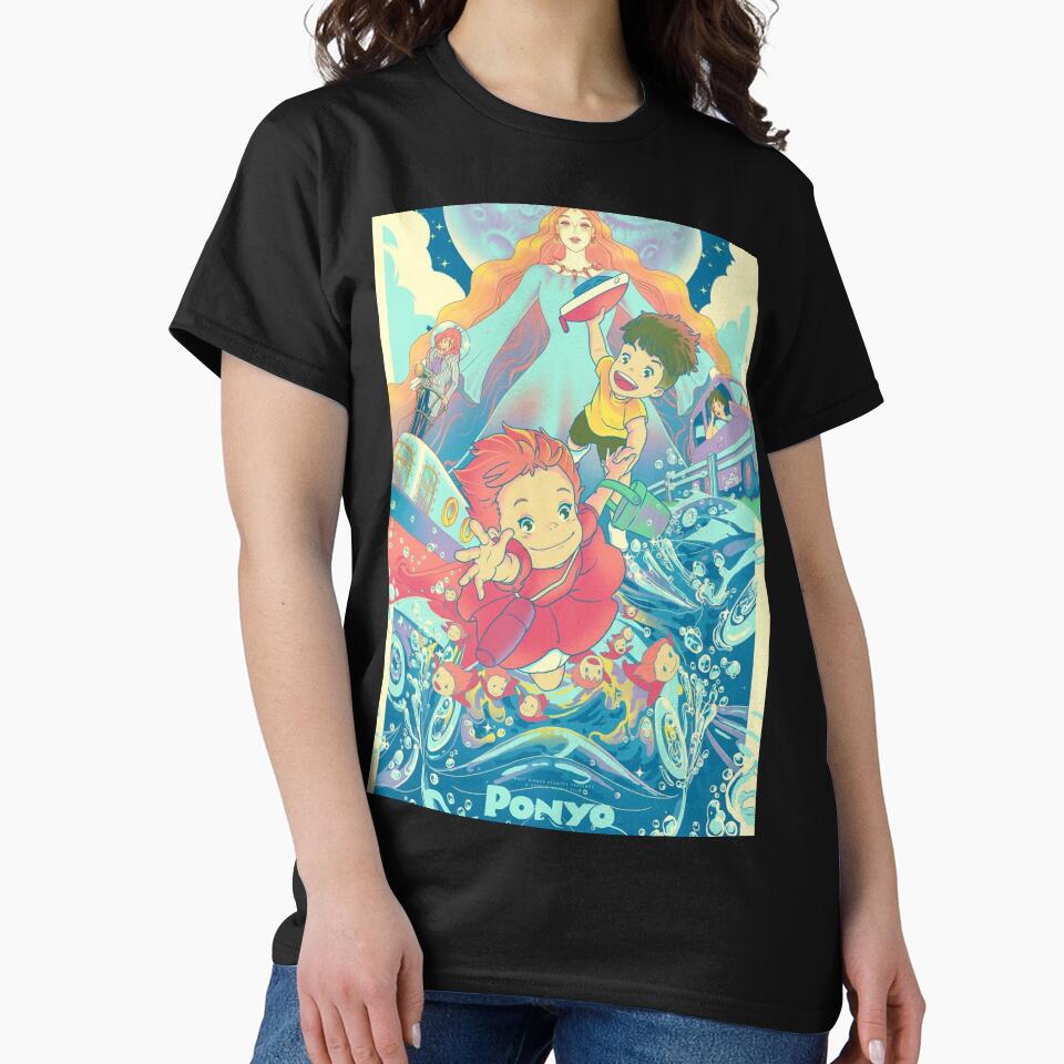 Ponyo by DanaMechaela - Adult & Kids T-Shirts, Sweatshirts & Hoodies apparel design preview 2