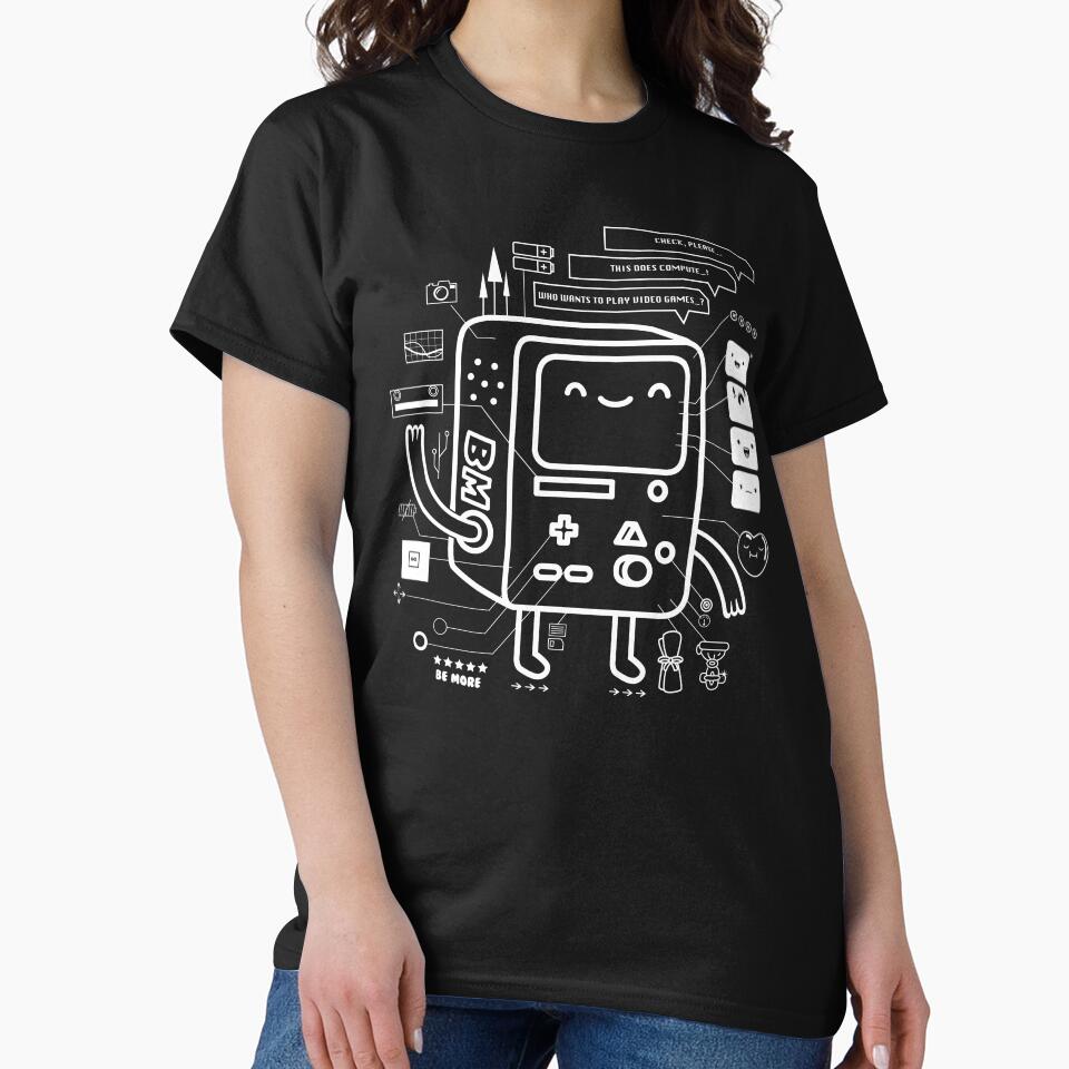 BE MORE BMO by wottoart - Adult & Kids T-Shirts, Sweatshirts & Hoodies apparel design preview 2