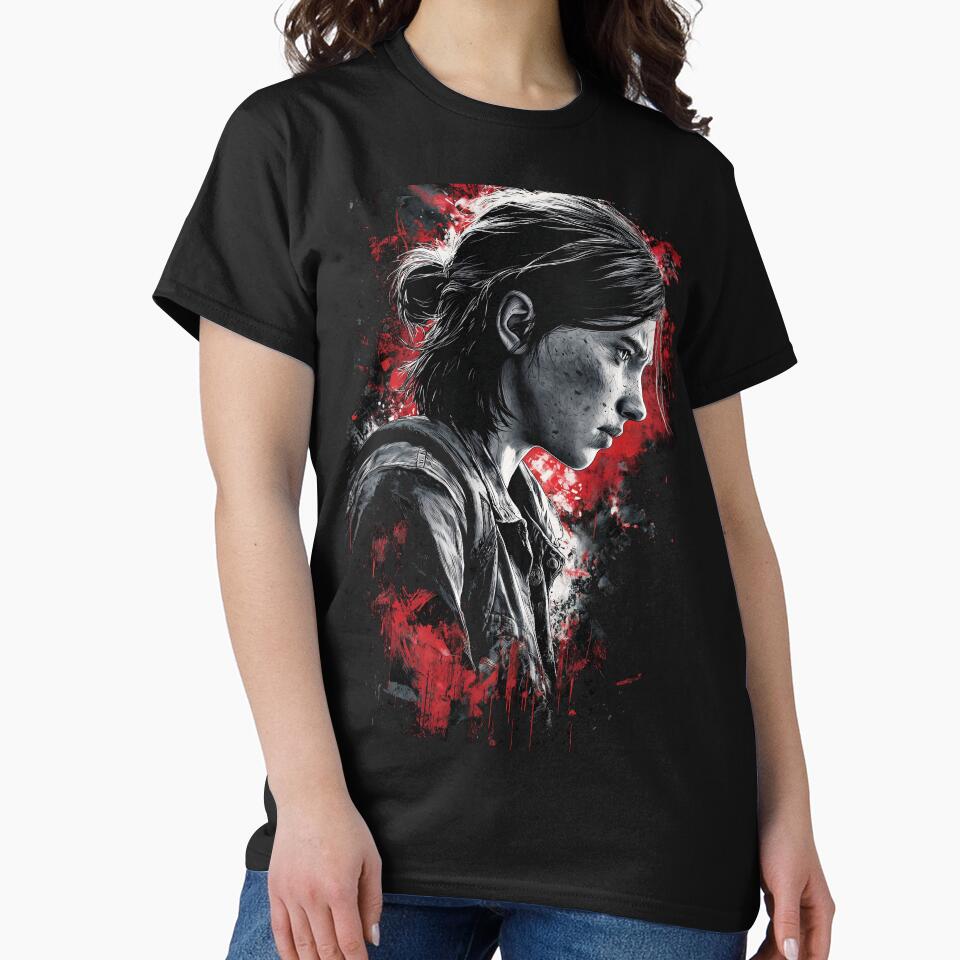 Post-Apocalyptic Survivor Girl Fan Art Gritty - Adult & Kids T-Shirts, Sweatshirts & Hoodies apparel design preview 2
