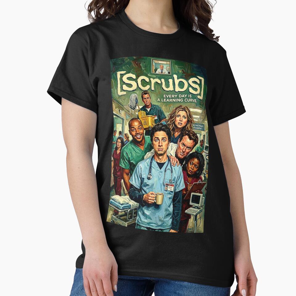 Scrubs: Every Day is a Learning Curve by Art's Diner - Adult & Kids T-Shirts, Sweatshirts & Hoodies apparel design preview 2