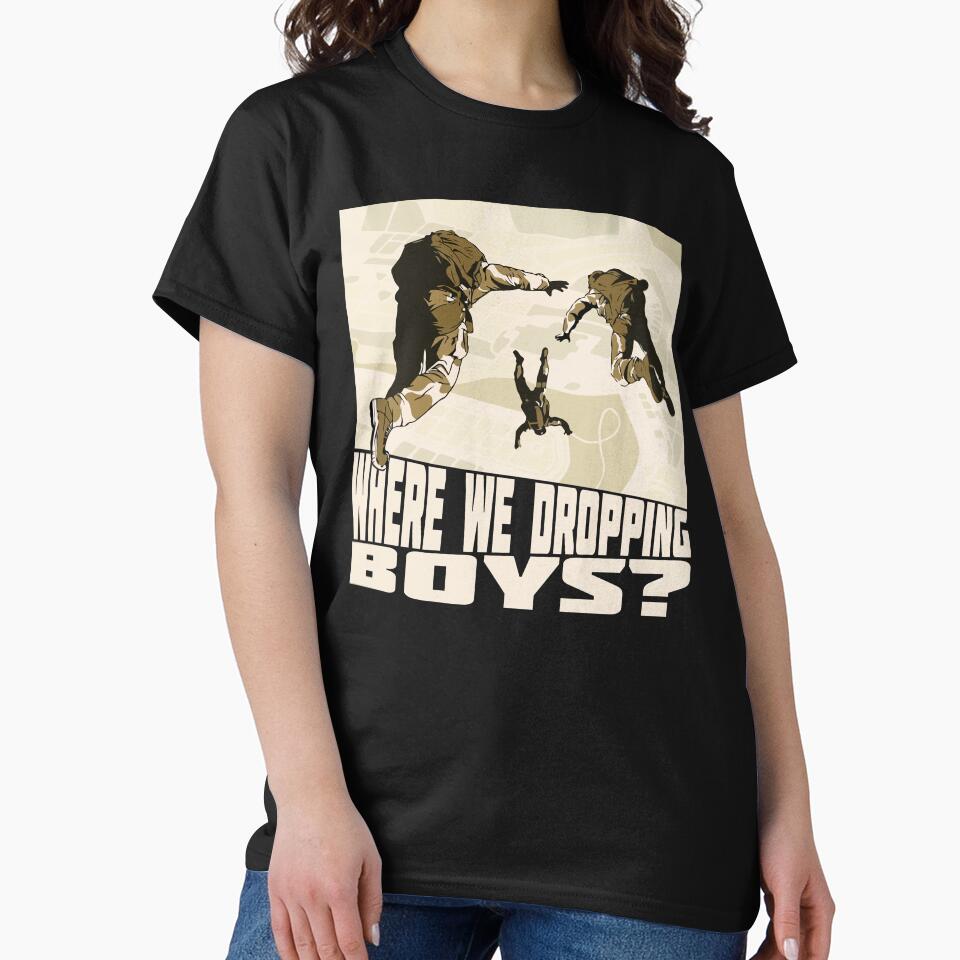 Warzone (Where We Dropping Boys) by DragonGFX - Adult & Kids T-Shirts, Sweatshirts & Hoodies apparel design preview 2