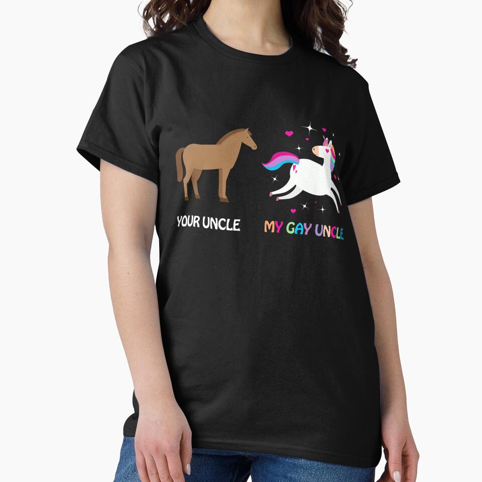 My Uncle Your Gay Gift Funny by trendyfunny - Adult & Kids T-Shirts, Sweatshirts & Hoodies apparel design preview 2