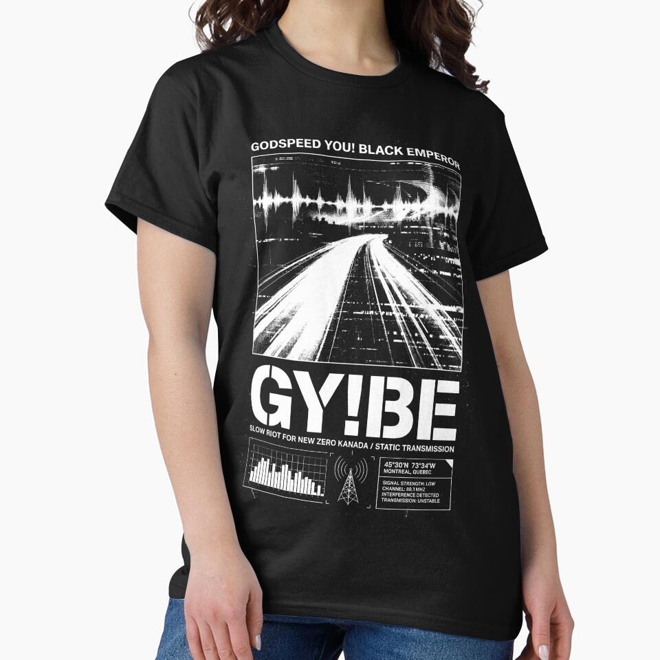 Static Transmission: Godspeed You! Black Emperor by - Adult & Kids T-Shirts, Sweatshirts & Hoodies apparel design preview 2