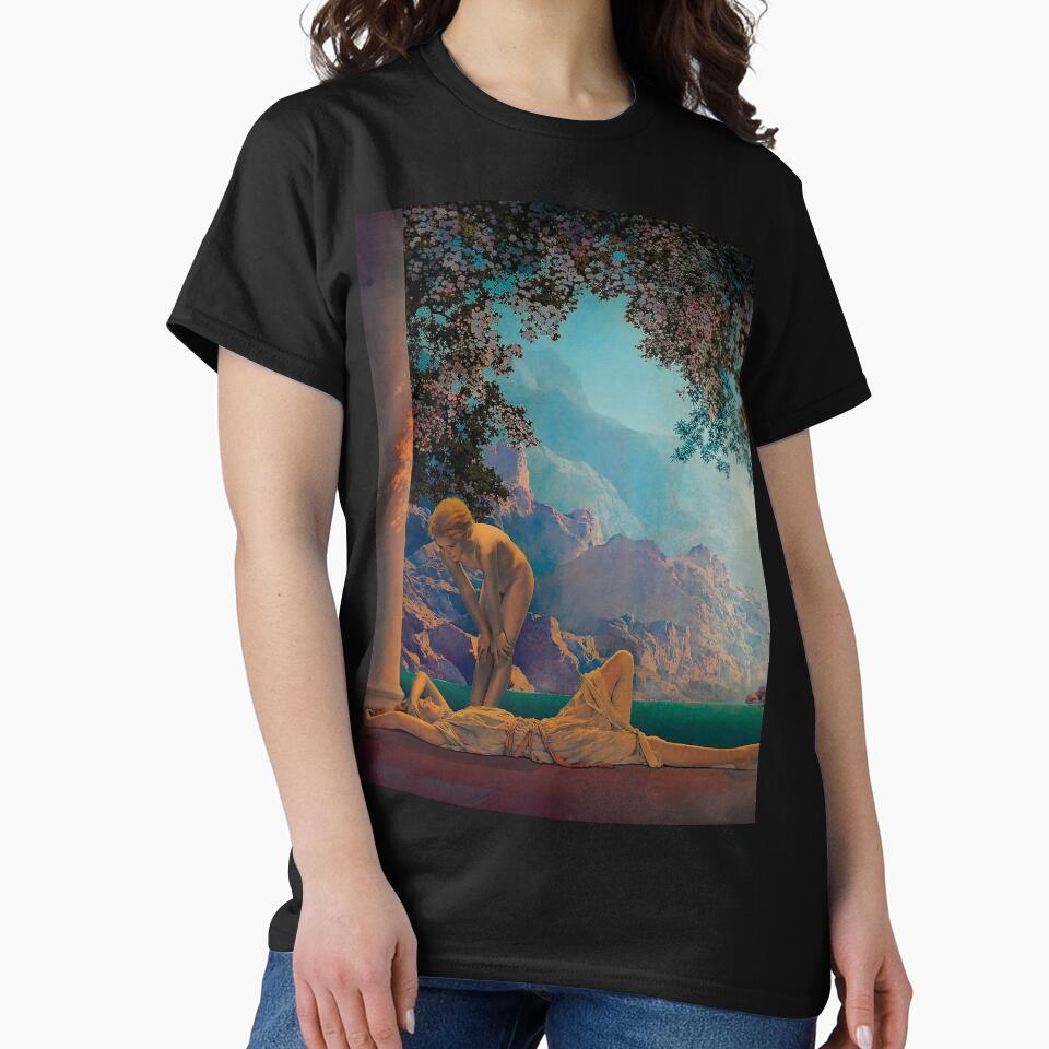 Daybreak by Maxfield Parrish IndieArtDream - Adult & Kids T-Shirts, Sweatshirts & Hoodies apparel design preview 2