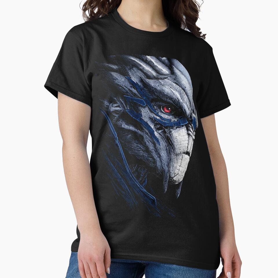 Garrus Vakarian Mass Effect Art Print Turian Sniper - Adult & Kids T-Shirts, Sweatshirts & Hoodies apparel design preview 2