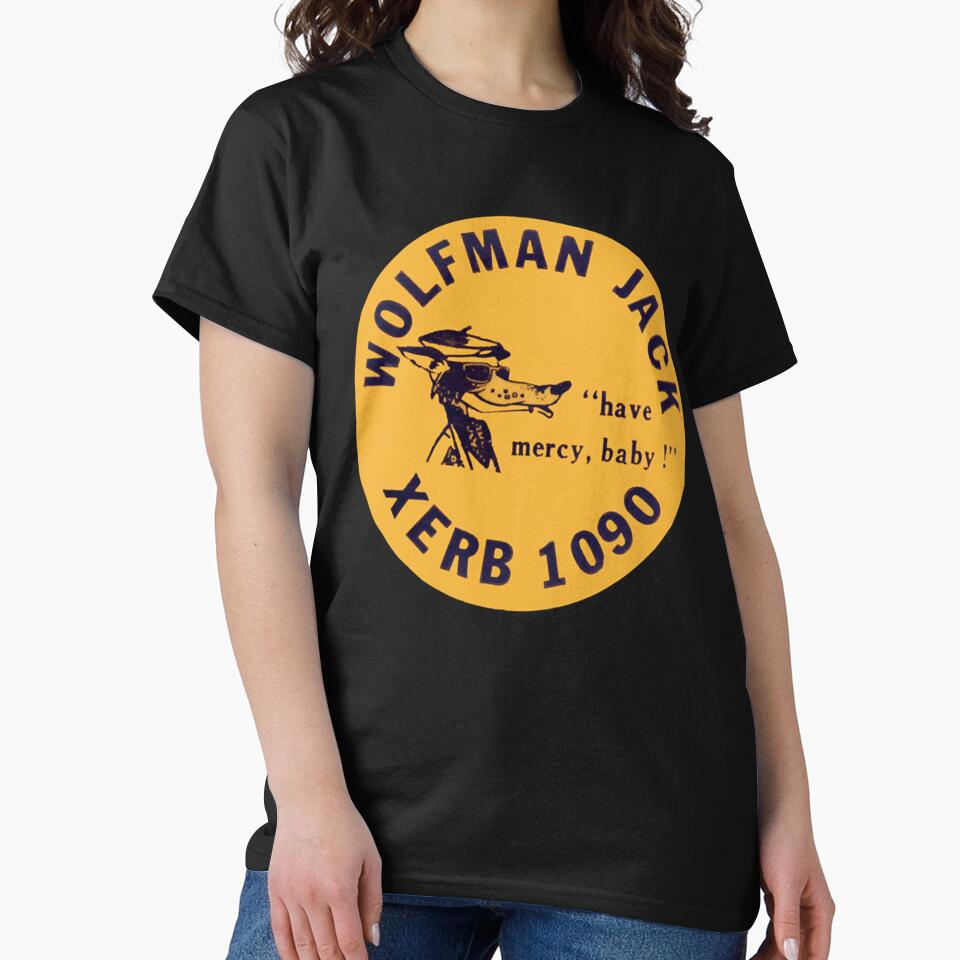 XERB Radio Wolfman Jack by NuouuuEdwards - Adult & Kids T-Shirts, Sweatshirts & Hoodies apparel design preview 2