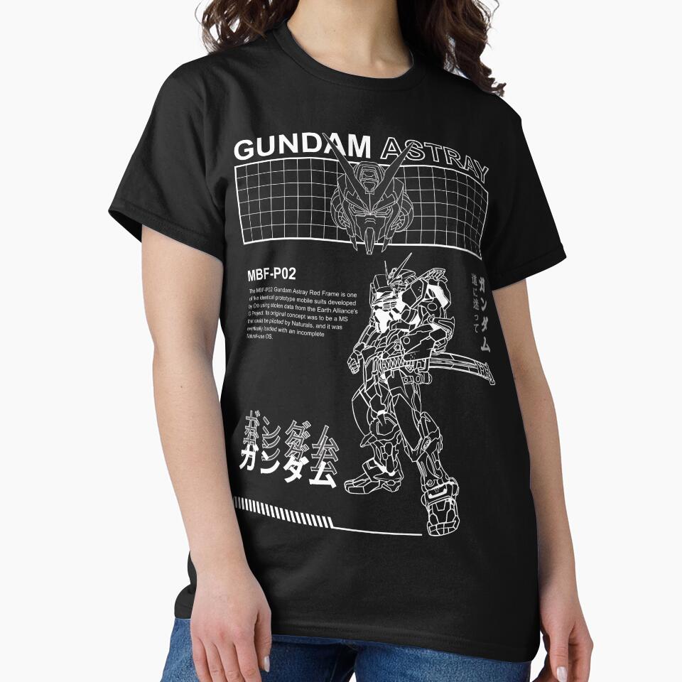 Gundam Astray MBF P02 Black And White BW Streetwear - Adult & Kids T-Shirts, Sweatshirts & Hoodies apparel design preview 2