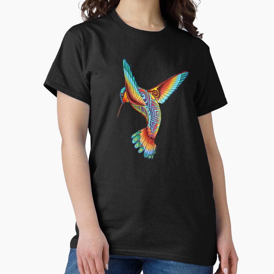 Humming Bird with a Native flare American Inspired - Adult & Kids T-Shirts, Sweatshirts & Hoodies apparel design preview 2